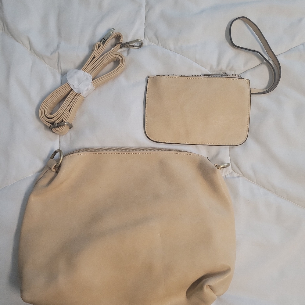 Joy Susan cross body bag with matching wristlet
